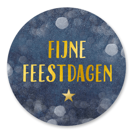 fijne feestdagen blauw
